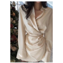Woman's fashion silk dress new model 2021